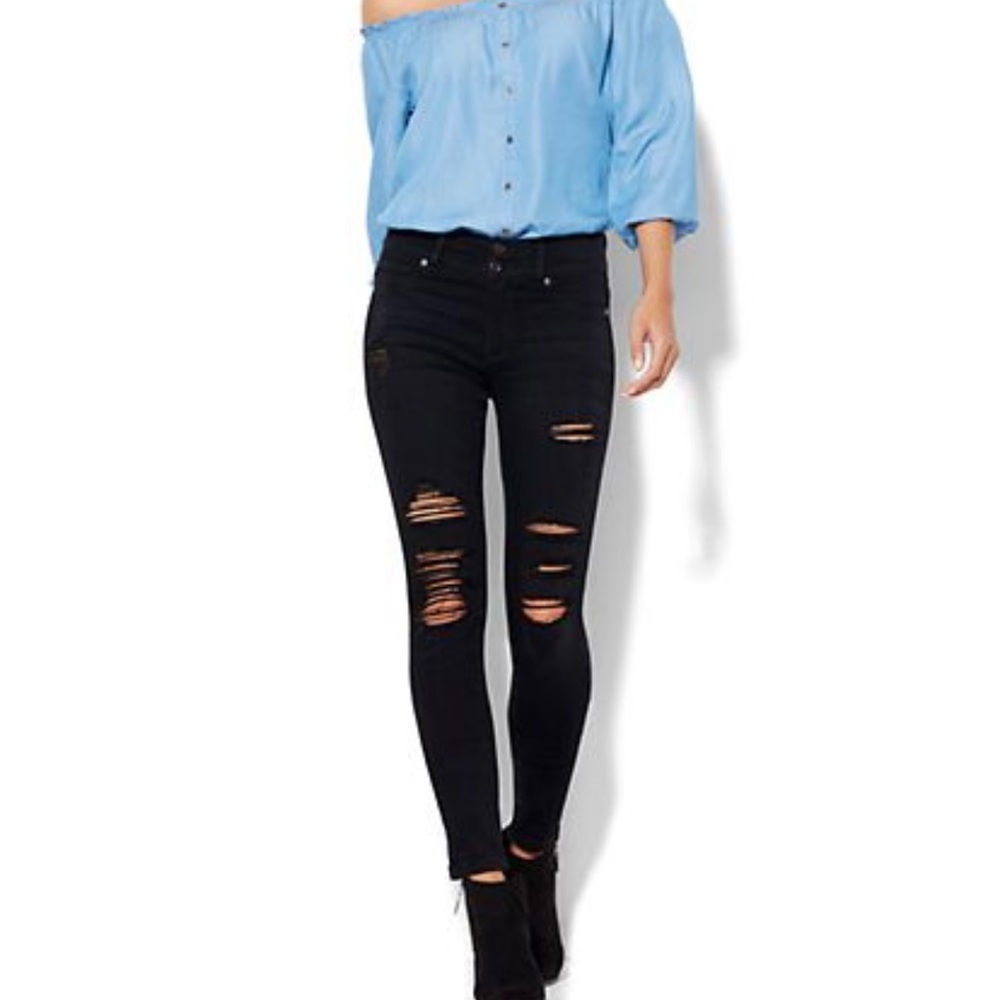 New York & Company High-Waisted Soho Jeans